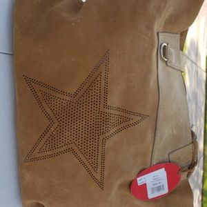 Anastasia Moda suede Dallas Cowboys tote